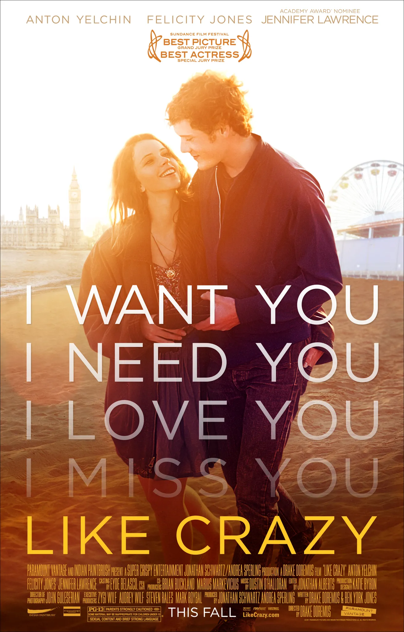  فیلم Like Crazy 2011
