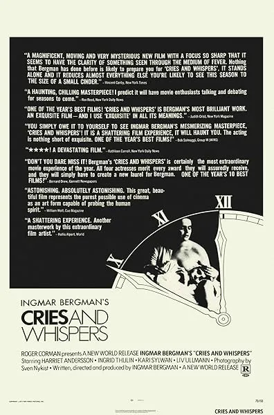  فیلم Cries & Whispers 1972